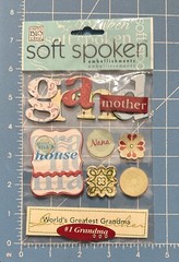 Soft Spoken Grandmother Nana Worlds Greatest Grandma Mom Grammy Family Stickers