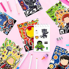 24 Sheets Make Your Own Superhero Stickers for Kids, Art Craft Party Supplies