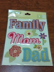 Studio 112 Chipboard FAMILY Stickers Scrapbooking Embellishment Card Making NIP