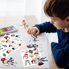192 Pcs Armor of God Stickers Craft Kit for Kids Religious Bible Medieval Sticke