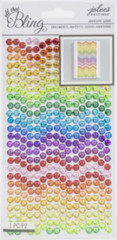 Rainbow Circle Bling Blue Green Red Orange Yellow Purple Jolee’s Sticker Sheet