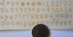 ORANGE ALPHABET Rub-Ons (4-1/4”x5.5”)Letter•Upper/Lower-Case •Number•Card Making