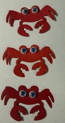 CRAB die cuts scrapbook cards