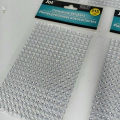 JOT Do It Yourself Projects Gemstone Stickers Clear Bling 315 ct/pkg Lot of 5