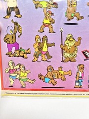 Vintage 80s Kids Stickers World Wrestling Teddies Okee Dokee Activity Pack Read