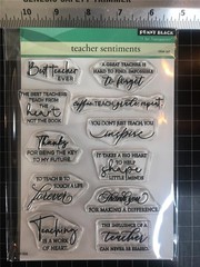 New Penny Black Rubber Stamp Set TEACHER SENTIMENTS clear free USA ship