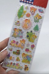 Sanrio Humming Mint Deer Puffy Sticker Sheet Rare Vintage Kawaii