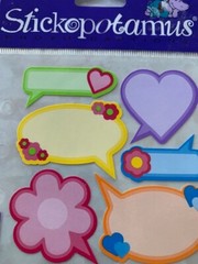 STICKO EK SUCCESS STICKERS BRIGHT COLORFUL TAGS LABELS MULTI-DESIGN TAGS 12PCS