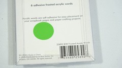 Joann Scrap Essentials Black & White Frosted Acrylic Words Pictures Memories