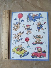 1991 Vintage Hallmark Sticker Sheet – Polly Teddy Bears