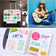 220Pcs Inspirational Christian Stickers Bulk, Vinly Waterproof Bible Verse Jesus