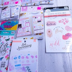 Huge Lot of 17 Scrapbooking Stickers, Sweet Kaiwaii, Shine, Recollections + More