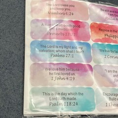 Inspirational Bible Verse Stickers Pack Of 200 Watercolor Design Journals Crafts
