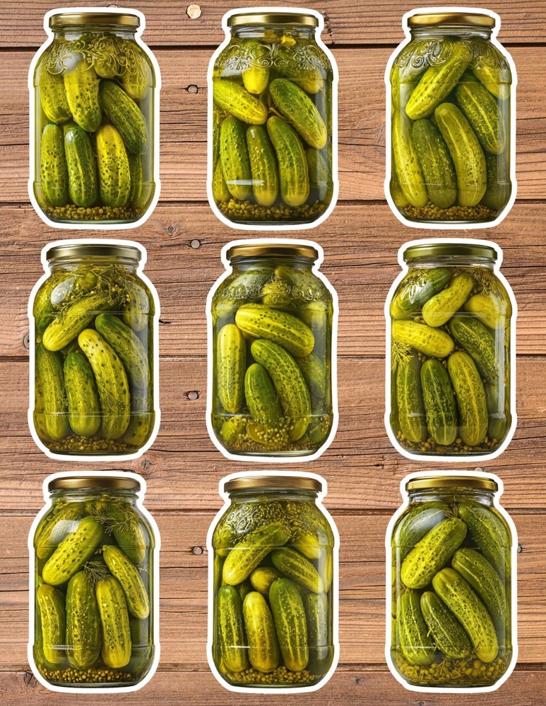 Jar Of Pickles Die Cut Vinyl Stickers Scrapbooking Laptop Waterbottle