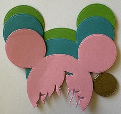 MICKEY’S CASTLE Die-Cut Set (3pc)Disney•Mouse•Head•Princess •Cartoon•Card Making