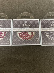 3 Jolee’s Jewels Crystallized Swarovski Elements, Fucshia New in Box!