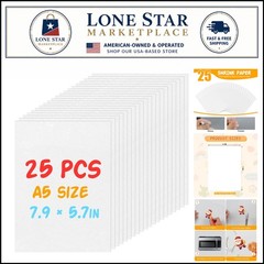 7.9 x 5.7-inch Shrink Art Paper – 25 Sheets for Creative DIY Accessories