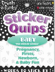 Baby Boy Girl Newborn First Family Pregnancy Play Titles Sticker Quips Book