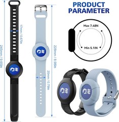 4-Pack Princess Cruise Medallion Holder for Kids and Adults, Silicone Wristbands