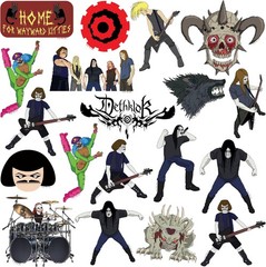 METALOCALYPSE DETHKLOK VARIETY DIE CUT VINYL 50 CT STICKER PACK
