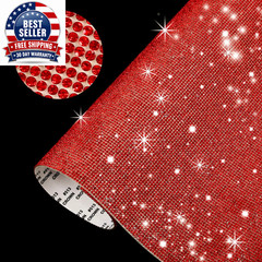 New 12*20Cm Self-Adhesive Rhinestone Sticker Sheet Glitter Trim Applique Crystal