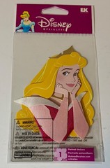 Lot Disney Theme Stickers New (5) & Card (1) Princesses, Peter Pan, Cinderella