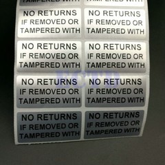 500pcs No Returns If Tampered or Removed Evident Warranty Stickers 4x 2cm