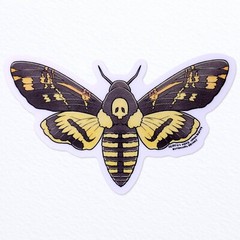Death’s Head Hawkmoth Sticker – Waterproof Vinyl Moth Decal – Crafts & Decor