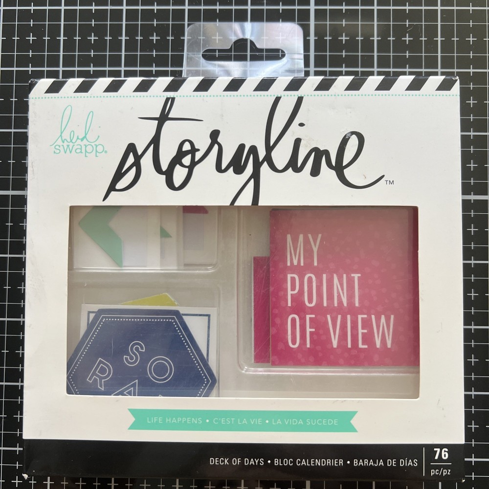 Heidi Swapp Storyline NIB Deck of Days 76 -Life Happens -Scrapbook-Journal