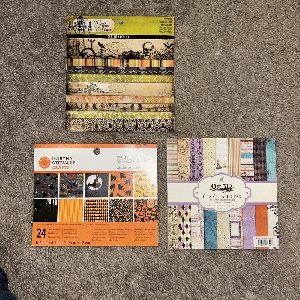 Halloween Card Stock Books