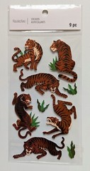 Metallic Tigers Scrapbooking Stickers By Recollections