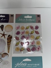 Scrapbooking Stickers Seashells Lot Of 3 Pks 49 Pc. Total