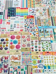 655+ STICKERS Happy Faces Hearts Stars Rainbows Unicorns Fashion Girl Power
