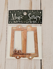 Scrapbook Hardware Bundle of Deja Views Metal Assortment & 2 Packs Label Holders