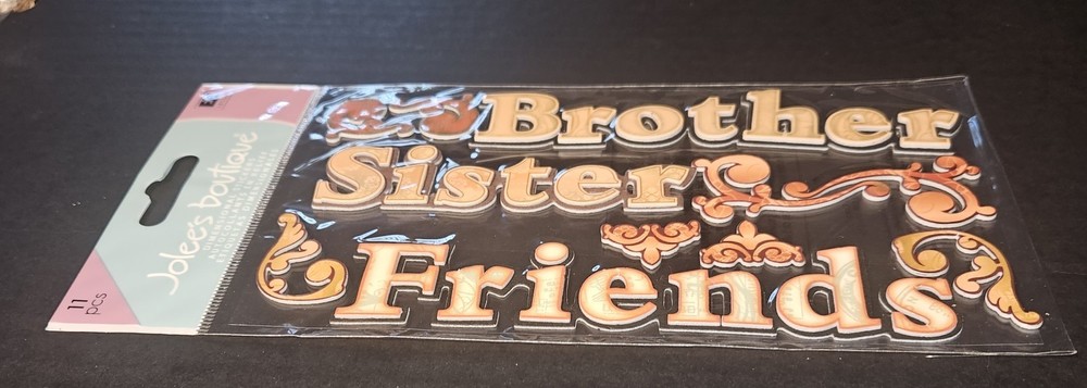 Jolee’s Boutique SISTER BROTHER FRIENDS Scrapbooking Stickers NEW