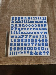 Creative Memories~Large Blueberry Classic ABC/123 Stickers