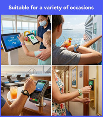4-Pack Princess Cruise Medallion Holder for Kids and Adults Silicone Wristbands