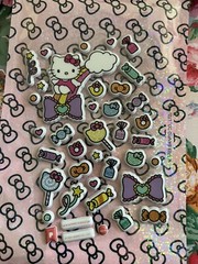 PIPSTICKS 5 Sheets 2023-2024 Puffy Stickers Hello kitty Sheet Stickers Sanrio