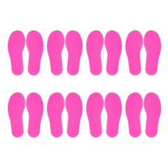 8 Pairs Feet Markers for Classroom Plastic Floor Foot Shaped Markers Pink
