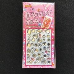 Rhinestone Stickers Set Of 6 pack Colorful Self Adhesive DIY Gemstones St-129
