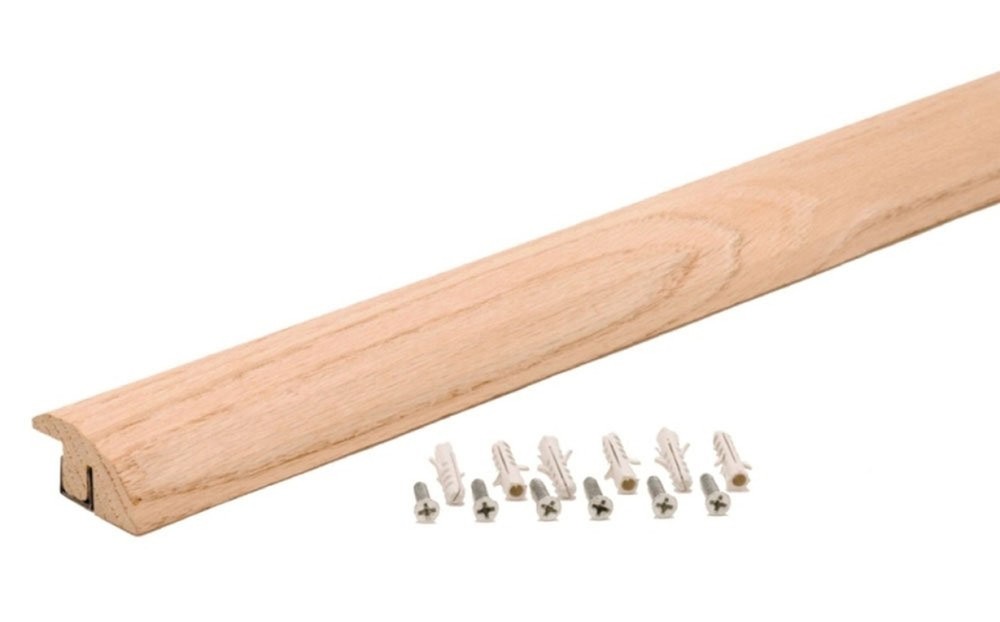 M-D Building Products 48913 72 in. Unfinished Hardwood Trans Tile/Vinyl w/Anc…