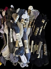 Huge Lot DMC Cross Stitch Floss Great Color Variety Some Metallic 545+ (2.6lbs)