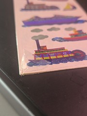 Sandylion Ships Boats Mylar Foil Vintage Stickers New Old Stock