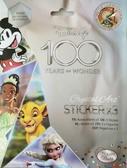 5 x Disney 100 Crystal Art Sticker Packs – 3 Disney characters per Mystery Pack
