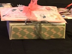 OOAK Junk journal + 1 Signature + Ephemera Box W Lace, Beads Handmade Pieces