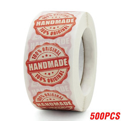 500pcs Handmade Stickers Labels for Gift Packaging Scrapbook Cake Decoration