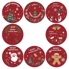 Non-Damaging Weather-Resistant UV-Resistant Lightweight Christmas Curly Stickers