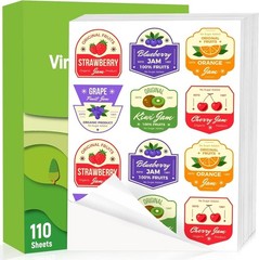 Versatile 110 Sheets Glossy Printable Vinyl – Perfect for Labels & Crafts