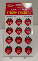 Trend Retro Stinky Stickers Scratch Sniff Strawberry Sealed 2 sheets 24 total