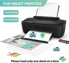 Vinyl Sticker Paper 20 Sheets 8.5×11 Inch Matte White Waterproof